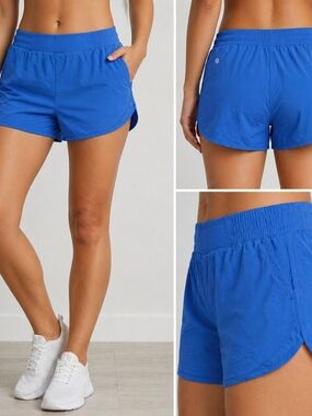Joe Fresh Active Blue Running Shorts Women’s Medium Athletic Lined Gym Workout